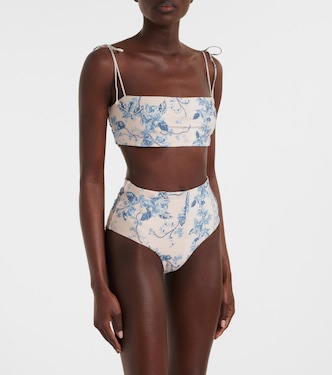 Braga de bikini Magenta floral | Agua by Agua Bendita