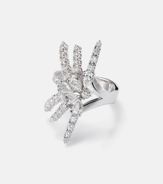 Ring Y-Not aus 18kt Weißgold mit Diamanten | Yeprem