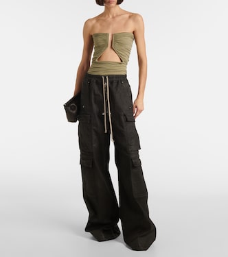 Hollywood gathered jersey top | Rick Owens