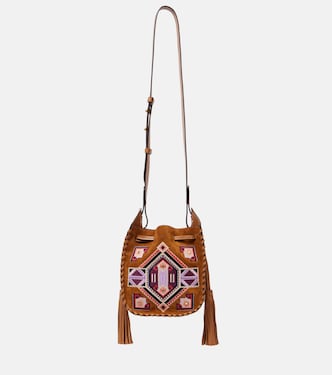 Silao Mini suede and leather bucket bag | Isabel Marant