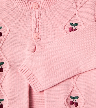 Cardigan Espina in cotone con ricamo | La Coqueta
