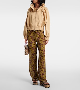 Gerade Hose aus Georgette | Dries Van Noten