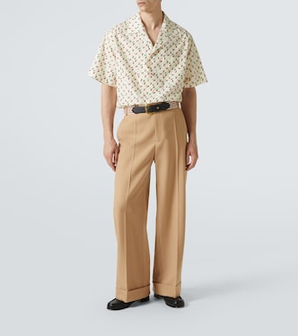Pantalon ample en laine vierge | Valentino