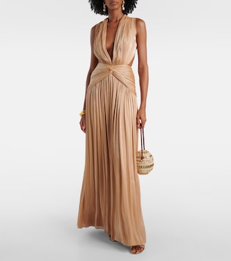Silla cutout gathered gown | Costarellos