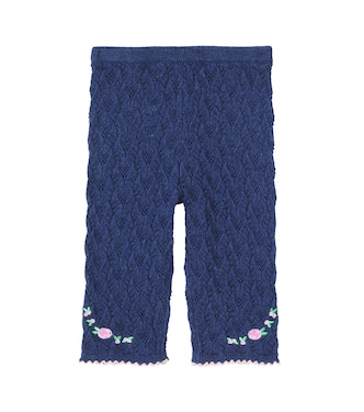 Rosier embroidered cotton, wool, and cashmere pants | Konges Sløjd
