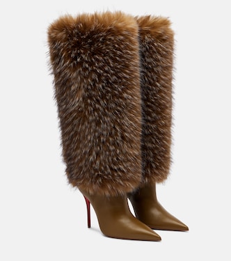 Yangzee 100 leather knee-high boots | Christian Louboutin