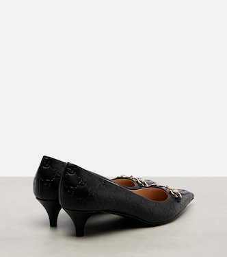 Erin GG Horsebit leather pumps | Gucci