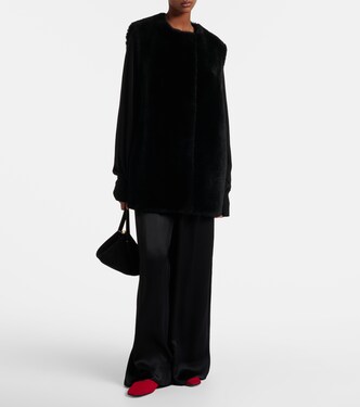 Satin wide-leg pants | Toteme