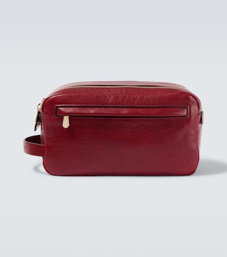 Leather toiletry bag | Brunello Cucinelli