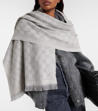 Schal GG aus Woll-Jacquard | Gucci