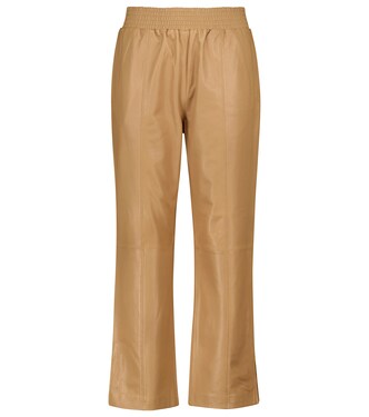 Pantalones rectos Gym de piel | Frame