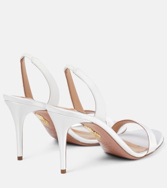 So Nude 85 satin sandals | Aquazzura