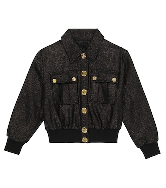 Chaqueta bomber con glitter | Balmain Kids