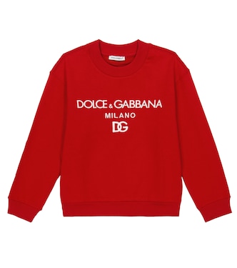 Sudadera en jersey de algodón con logo | Dolce&Gabbana Kids