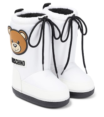 Stivali doposci foderati in shearling | Moschino Kids