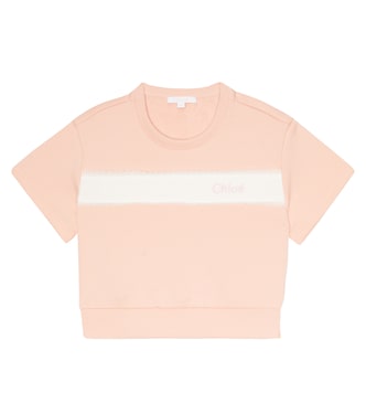 T-Shirt aus Baumwoll-Jersey | Chloé Kids