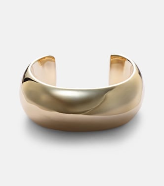 Globe Small 10kt gold-plated cuff bracelet | Jennifer Fisher