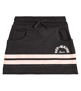 Falda en jersey de algodón a rayas | Off-White Kids