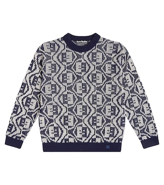Pull Face Logo en coton | Acne Studios Kids