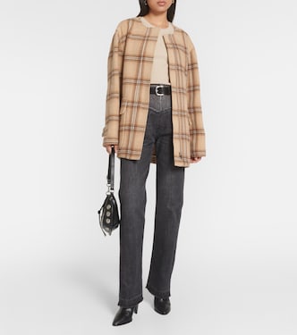 Checked wool blend coat | Isabel Marant