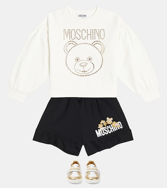 Felpa Teddy Bear in misto cotone | Moschino Kids