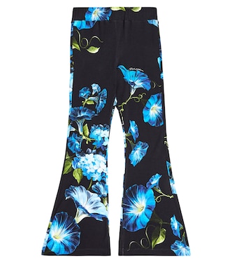 Bedruckte Schlaghose aus Jersey | Dolce&Gabbana Kids