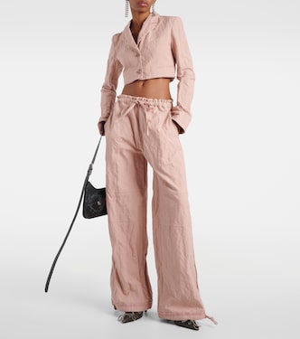Pantaloni a gamba larga Paginol in misto cotone | Acne Studios