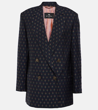 Blazer de lana y algodón estampado | Etro