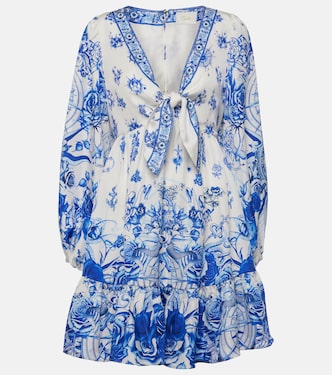 Tie-detail silk minidress | Camilla