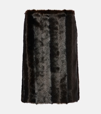 Low-rise faux fur pencil skirt | Magda Butrym