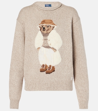 Polo Bear intarsia cotton sweater | Polo Ralph Lauren