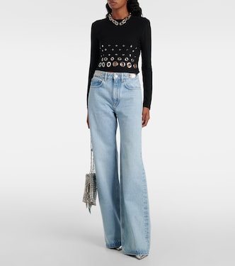 High-rise wide-leg jeans | Rabanne