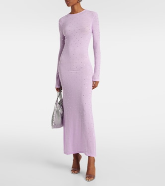 Second Skin embellished jersey maxi dress | Rabanne