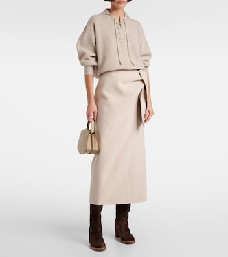 Jersey con capucha Eccelso de cachemir y lana | Max Mara