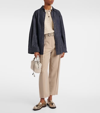 Jersey trenzado de mezcla de algodón | Brunello Cucinelli