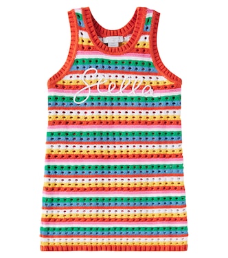 Besticktes Kleid aus Baumwolle | Stella McCartney Kids