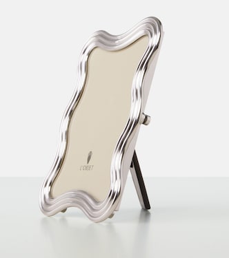 Ripple platinum-plated picture frame | L'Objet