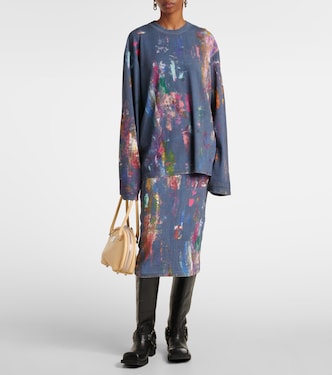 Edden printed cotton-blend T-shirt | Acne Studios