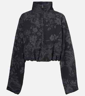 Cropped-Trainingsjacke aus Jacquard | Nike