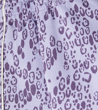 Leopard-print cotton jersey shorts | Mini Rodini