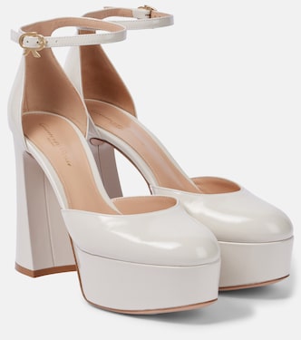 Hilary patent leather platform pumps | Gianvito Rossi