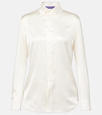 Cameron silk-blend charmeuse shirt | Ralph Lauren Collection