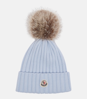 Ribbed-knit virgin wool beanie  | Moncler