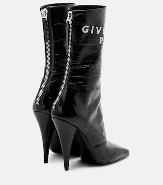 Sliced Square patent leather ankle boots | Givenchy