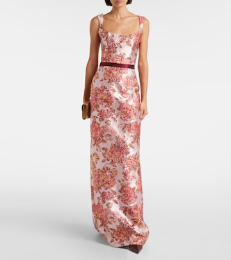 Robin floral brocade gown | Markarian