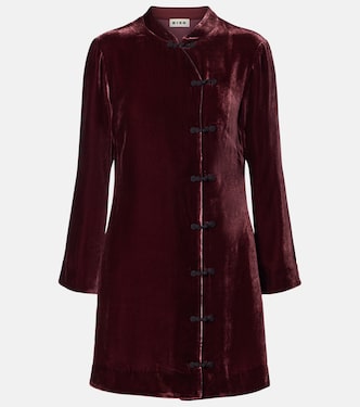 Vestido corto Delphina de terciopelo | Rixo