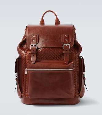 City leather backpack | Brunello Cucinelli