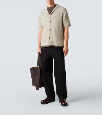 Gerone knitted cashmere polo shirt | Le Kasha