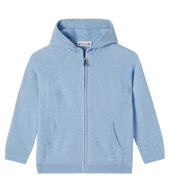 Elyan cashmere zip-up hoodie | Bonpoint