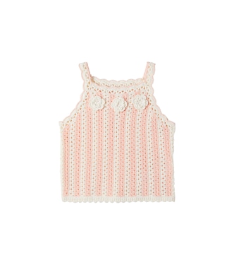 Larya crochet cotton tank top | Louise Misha